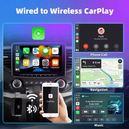 كار بلاي-قطعة ابل كار واندرويد اوتو