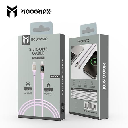 كيبل سيليكون  بطرفي تايب سي من موج مكس