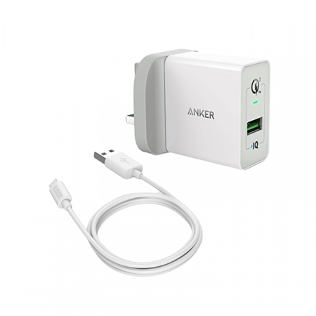 شاحن جداري مع كيبل مايكرو من انكر