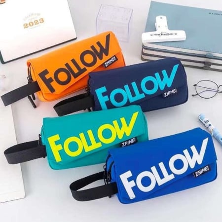 محفظة اقلام كبيره بالوان متعددة