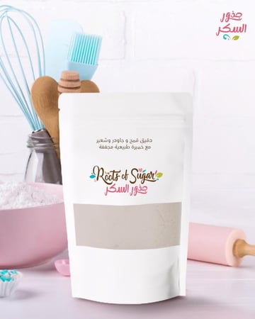 دقيق قمح و جاودر وشعير مع خميرة طبيعية مجففة