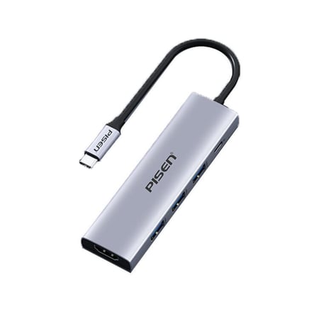موزع PISEN Type-C 5in1 multi