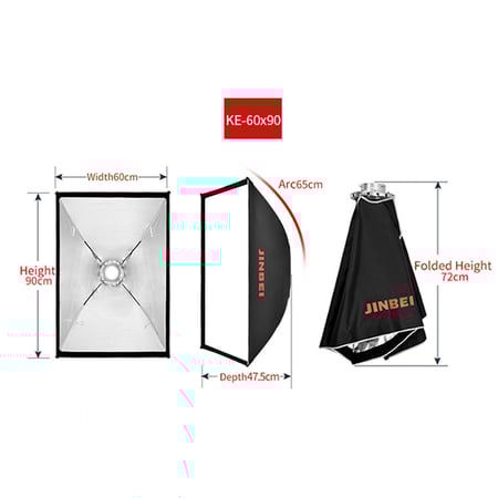 سوفت بوكس قابل للطي مع قريد شبكي 60x90cm