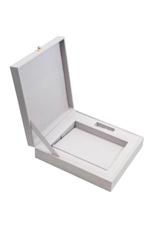 البوم حراري مع صندوق A5 بدون حشوة لون رمادي