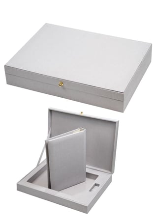 البوم حراري مع صندوق A4 بدون حشوة لون رمادي