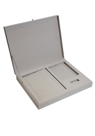 البومين حراري مع صندوق A4/A5 بدون حشوة لون رمادي فاتح