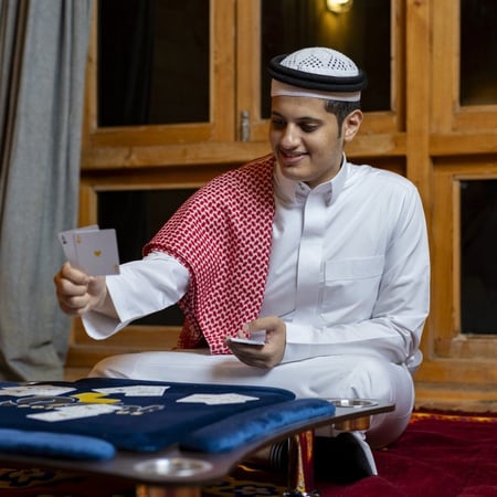 طاولة بلوت منحنية أرضية لون أزرق_Curved Ground Blot Table - BLUE