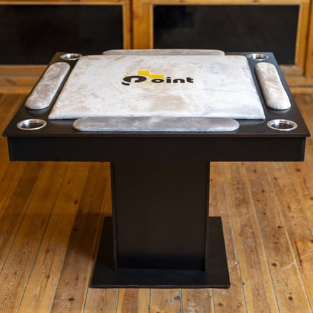 طاولة بلوت كبيرة لون رصاصي Blot Table GRAY With Chairs