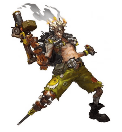 مجسم Figure لشخصية Junkrat Jamison Fawkes من Overwatch – ارتفاع 14 سم، تحفة لعشاق اللعبة