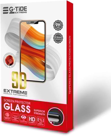 واقي شاشة زجاجي بدرجة صلابة 9 دي لهاتف هونر 8X - أسود