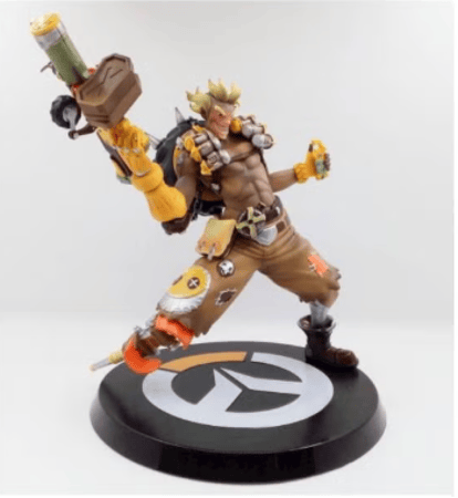 مجسم Figure لشخصية Junkrat Jamison Fawkes من Overwatch – ارتفاع 14 سم، تحفة لعشاق اللعبة