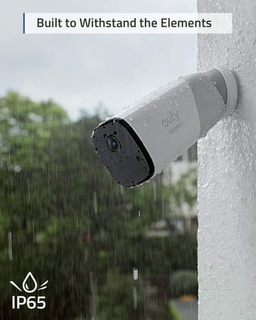 كاميرا مراقبة eufyCam 2 Pro الإضافية اللاسلكية لأمن المنزل بدقة 2K – بطارية تدوم حتى 365 يومًا – متوافقة مع Apple HomeKit – مقاومة للماء والغبار IP67 – رؤية ليلية – بدون رسوم شهرية – تتطلب HomeBase 2