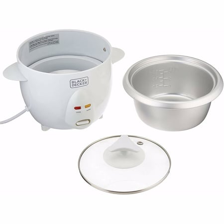 طنجرة ضغط الارز سعة 0.6 لتر/ 2.5 كوب من بلاك + ديكر، Rc650-B5