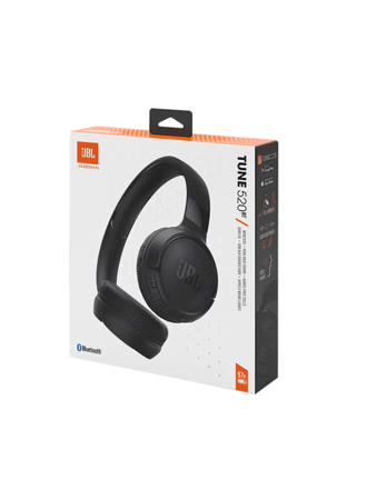 سماعات أذن Tune 520Bt لاسلكية على الأذن، صوت جهير نقي، بطارية 57 ساعة، مكالمات بدون استخدام اليدين بالإضافة إلى اتصال متعدد النقاط، خفيفة الوزن وقابلة للط