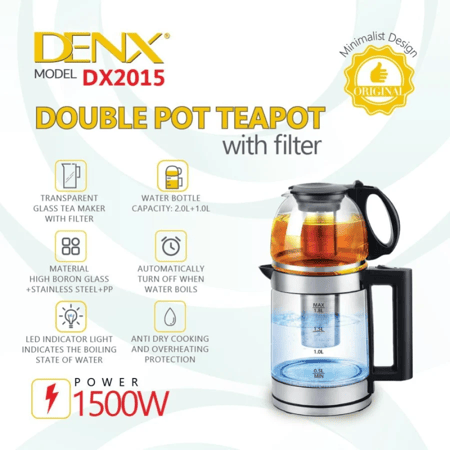 DENX - غلاية كهربائية م/DX2015 ماركة دينكس