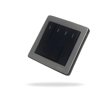 مفتاح كهرباء جداري للإنارة رباعي تيتانيوم