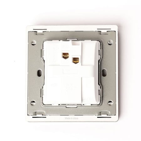 مفتاح إنارة مفرد بتصميم نحيف أنيق لون رمادي غامق