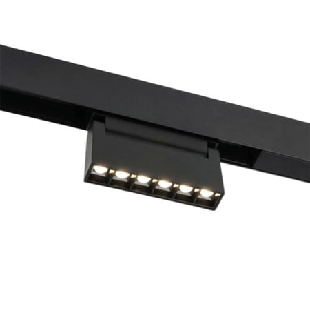 إضاءة مسار مغناطيسي متحرك توجيه 6 واط ضد التوهج إنارة مغناطيسية داخلية