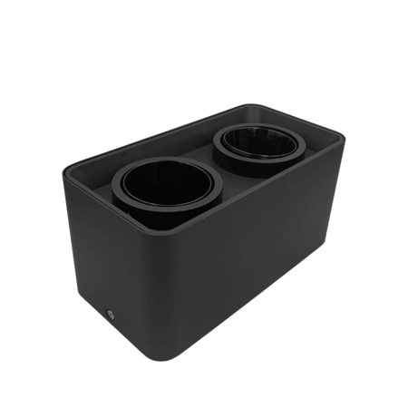 إطار إضاءة لطش مربع مجوز أسود ضد التوهج