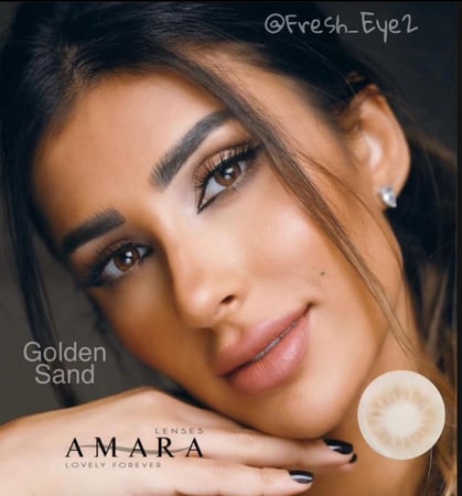 golden sand جولدن ساند قولدن عدسات امارا   أمارا Amara lenses