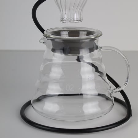 حامل قمع تقطير V60 + سيرفر + قمع +فلاتر 40 حبة هدية
