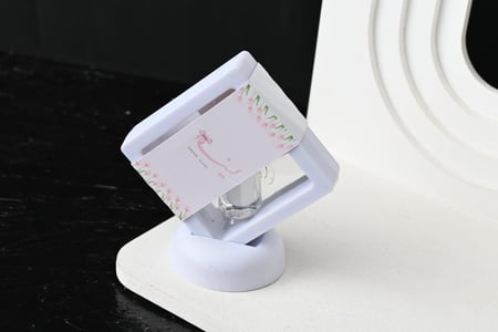 مجموعه(12)  برواز شفاف مع ربع تولة مسك وثيم حسب الطلب