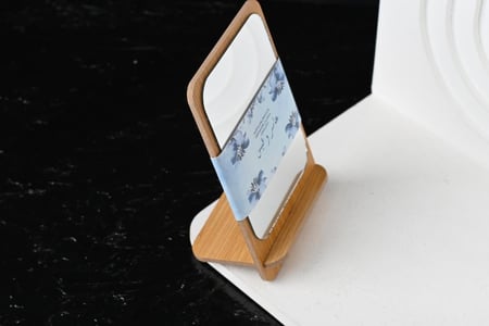 مجموعه(12) مريات خشبية مع طباعه الثيم حسب الطلب مقاس 14*8سم