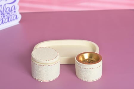 مبخرة سيرمك مع صحن وعلبة للبخورة