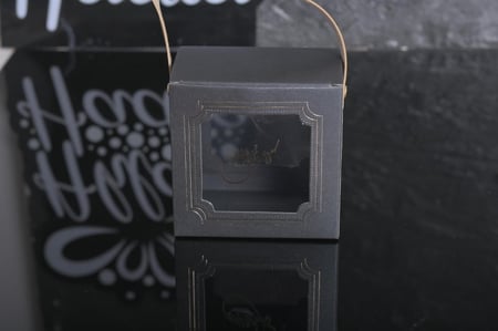 مجموعه (12) بوكسات العيد لون اسود مع بيد بي عبارة (كل عام وانتم بخير )10*10سم