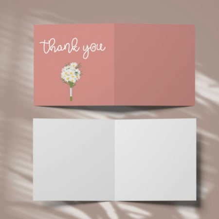 مجموعة (3) كروت بعبارة *Thank you*