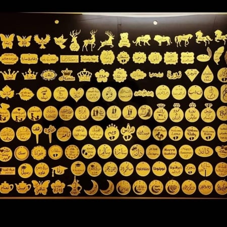 مجموعة (12) طباعة لوجو ( حسب الطلب )