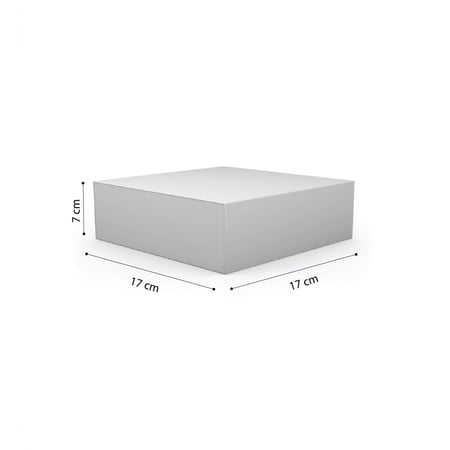 مجموعة (12) علبة فاخرة للشوكليت والحلويات لون أبيض17*17*7