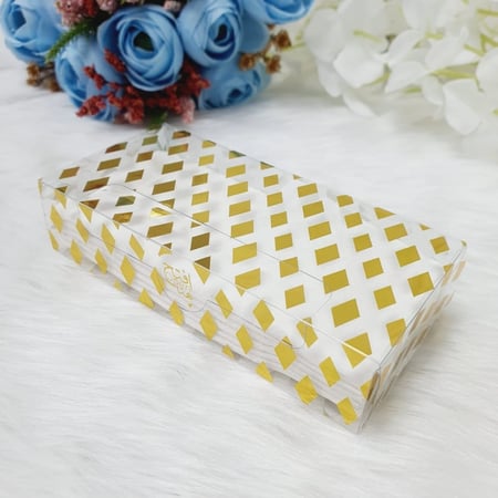 مجموعة (12) مناديل توزيعات علبة شفافة 10*5*2.5سم