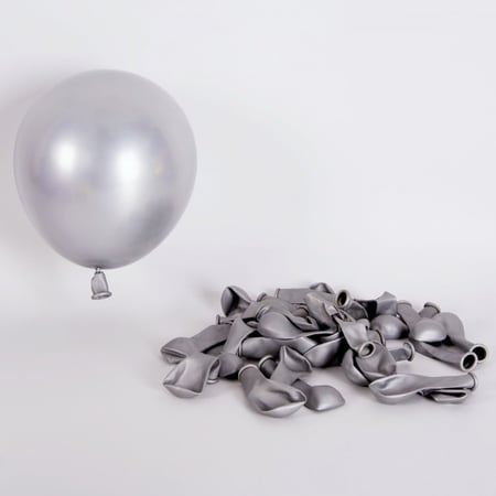 بالونات كروم فضي | Silver Chrome Balloons