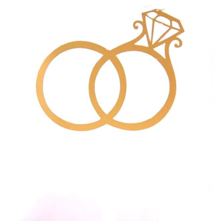 تغريسة للكيك والهدايا لون ذهبي