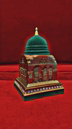 مجسم  القبة الخضراء ريزن