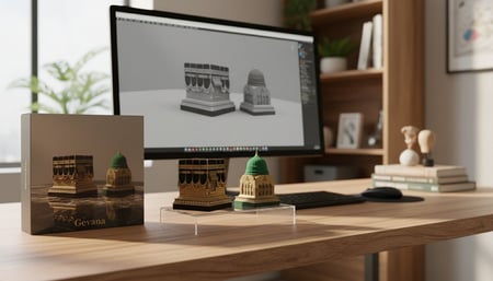 مجسم  القبة الخضراء ريزن