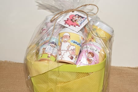 توزيعات أكواب ورقية بثيم عيد الأضحى