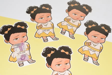 كرت بشخصية بنت