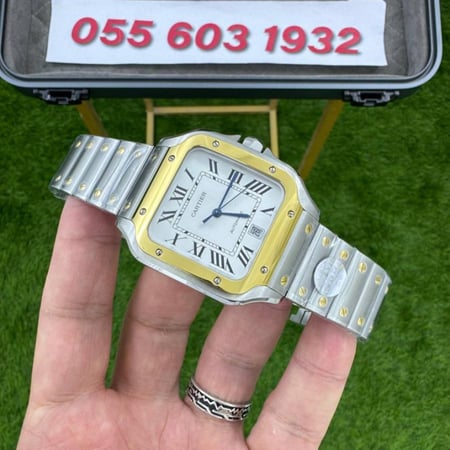 ساعة كارتير سانتوس ماستر طبق الاصل