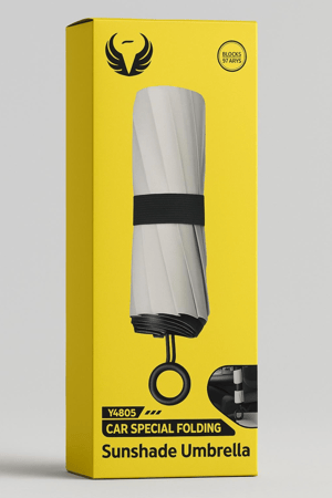 YOUFO Generic مظلة واقية من الشمس للزجاج الأمامي للسيارة، عاكسة قابلة للطي، تحمي من الأشعة فوق البنفسجية والحرارة، مقاس 135×68 سم فضي = 602697604747