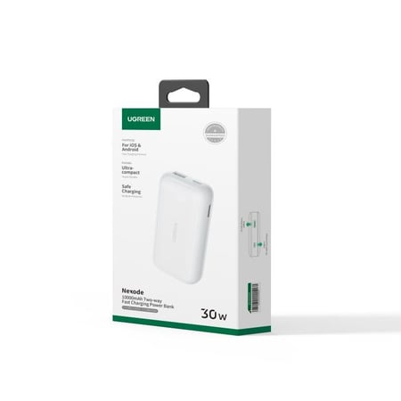 UGREEN شاحن متنقل بمنفذ PD ومنفذ USB 10000MAH رذاذ 30W مع شاشة رقمية رقمي Nexode - من يوجرين  = 6941876221899