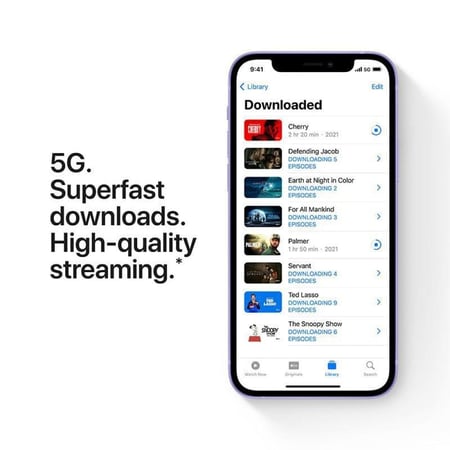 IPHONE 12 = ايفون 12 عادي 128قيقا نسخة الشرق الاوسط ضمان حاسبات العرب سنتين تميز الهاتف نقطة بيع معتمدة من ابل ومركز استلام صيانة معتمد من حاسبات العرب لون موف بنفسجي = 194252430095