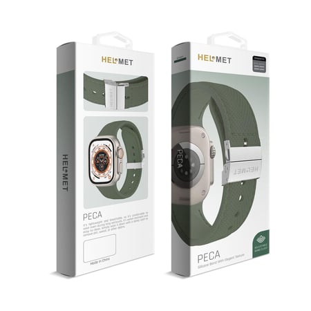 HELMET ⛑ سير ساعة من هيلمت سهل الاستخدام عصري وعملي يتميز fتعدد الالوان والجودة لون اخضر غامق = 653998104559