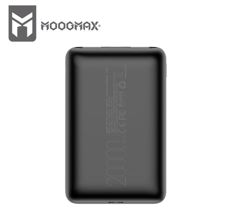 MOOGMAX شاحن متنقل موج ماكس 20000 مللي امبير بقوة 45W منفذين = 6973752292679