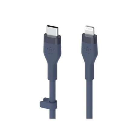 belkin سلك شحن ربل بيلكن يو اس بي سي الى لايتنينق 1 متر ازرق = 745883832088