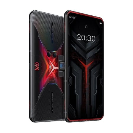 LENOVO TELO تيلو جيمز - جوال لينوفو ليجن ثنائي شرائح الاتصال 256GوRAM 12 G وتقنية 5G، جهاز جديد فقط تم تغيير البطارية  اللون احمر = 0195235145760
