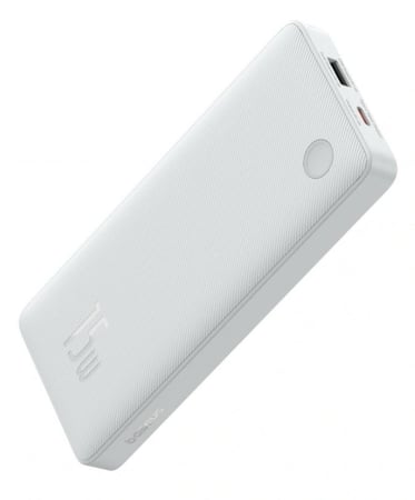 Baseus بيسوس باور بنك 15واط 10000ملي امبير ابيض = 6932172652609