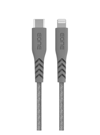 EONE اي ون كيبل لايتننج الى تايب سي رمادي = 3420151708018