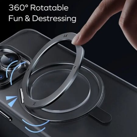 Momax حافظة حماية مغناطيسية كيس فورم فليب من موماكس لهاتف ايفون 15 برو ماكس كحلي= 4894222072688